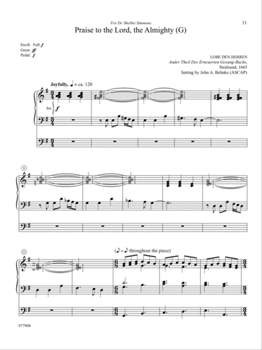 Five Hymn Inspirations, Set 2 Organ scores gallery preview page 3