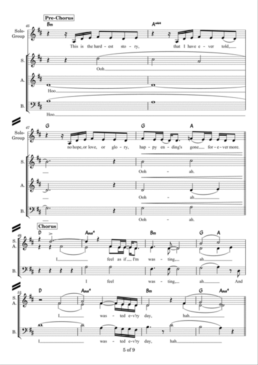 Happy Ending 3-Part scores gallery preview page 5