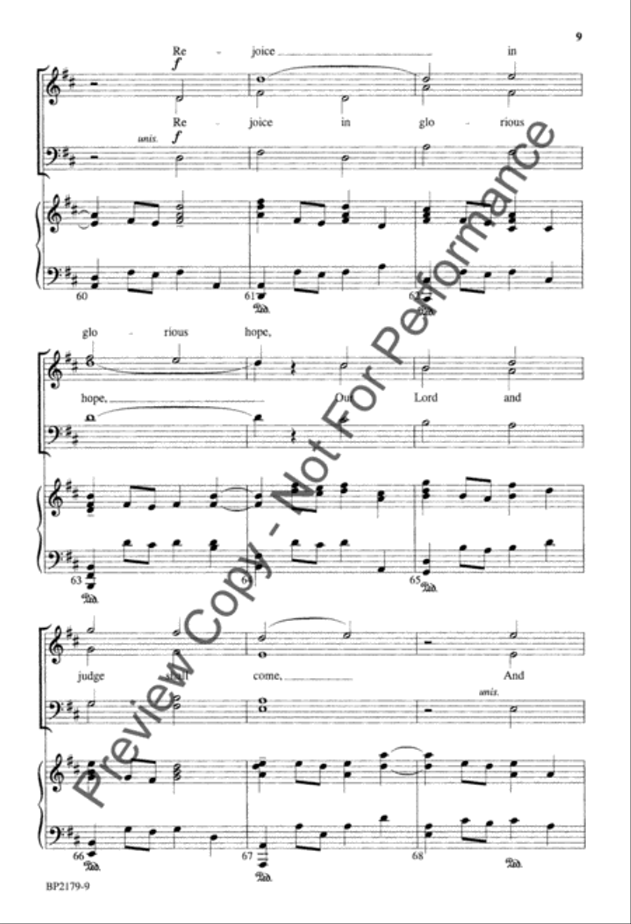Rejoice, the Lord Is King! - Forrest - SATB 4-Part scores gallery preview page 9