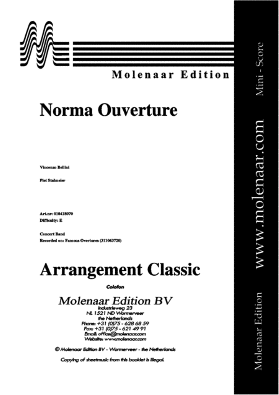 Norma Ouverture Concert Band scores gallery preview page 2