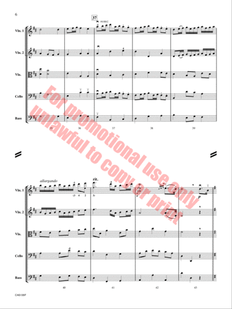 Tempo di Minuetto String Orchestra scores gallery preview page 7