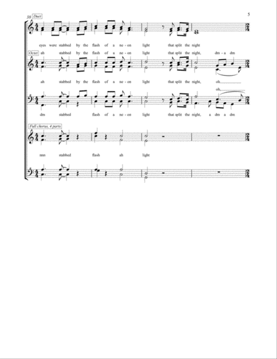The Sound Of Silence SSAA scores gallery preview page 5