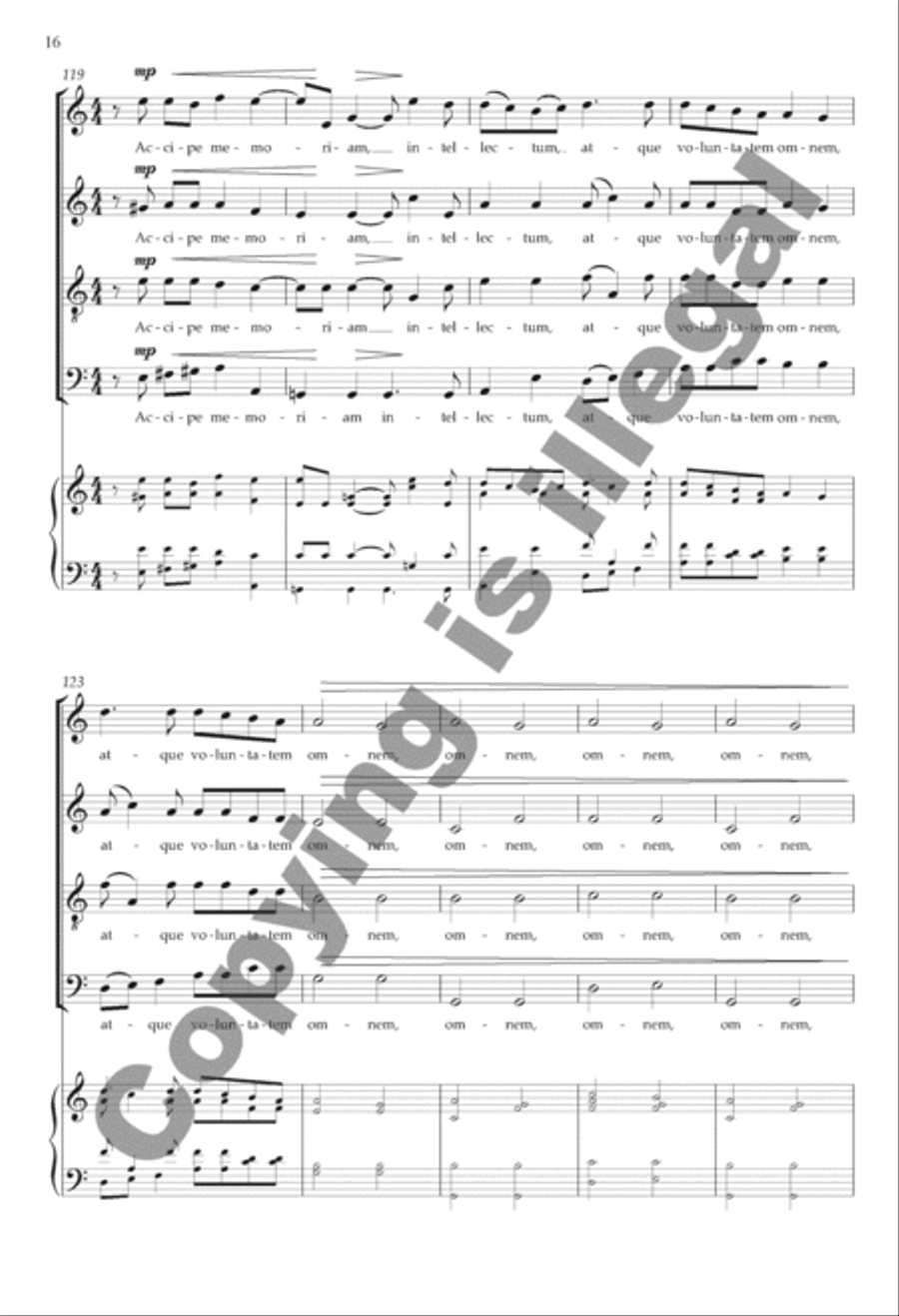 Suscipe, Domine 4-Part scores gallery preview page 13