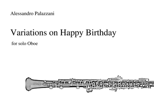 Variations on Happy Birthday for Solo Oboe