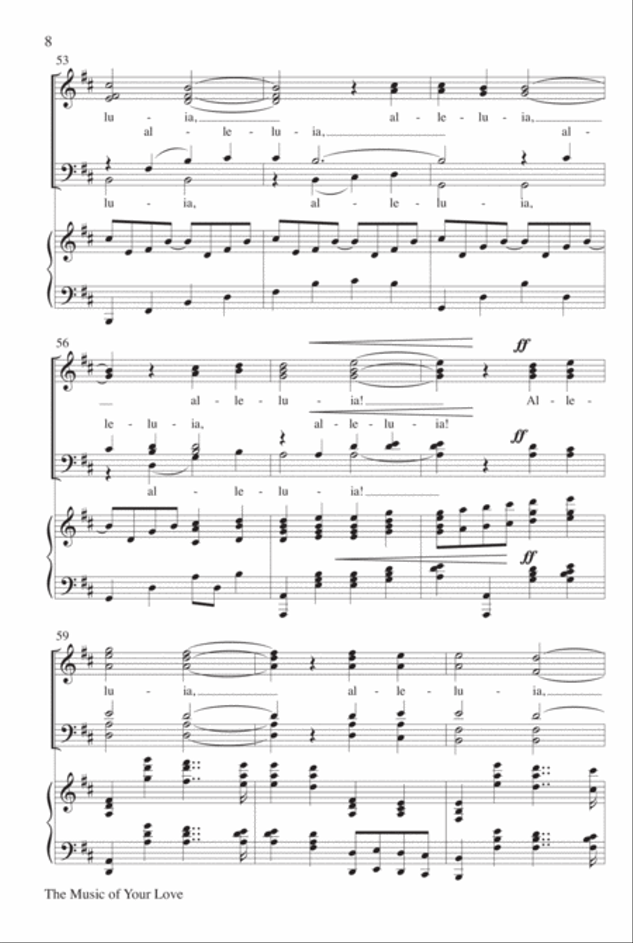 The Music of Your Love 4-Part scores gallery preview page 9