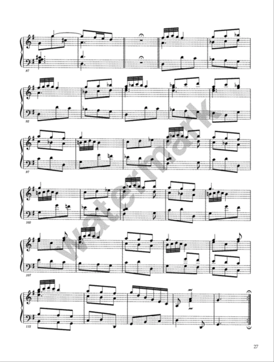 Domenico Scarlatti -- Ninety Sonatas in Three Volumes, Volume III Piano Solo scores gallery preview page 10