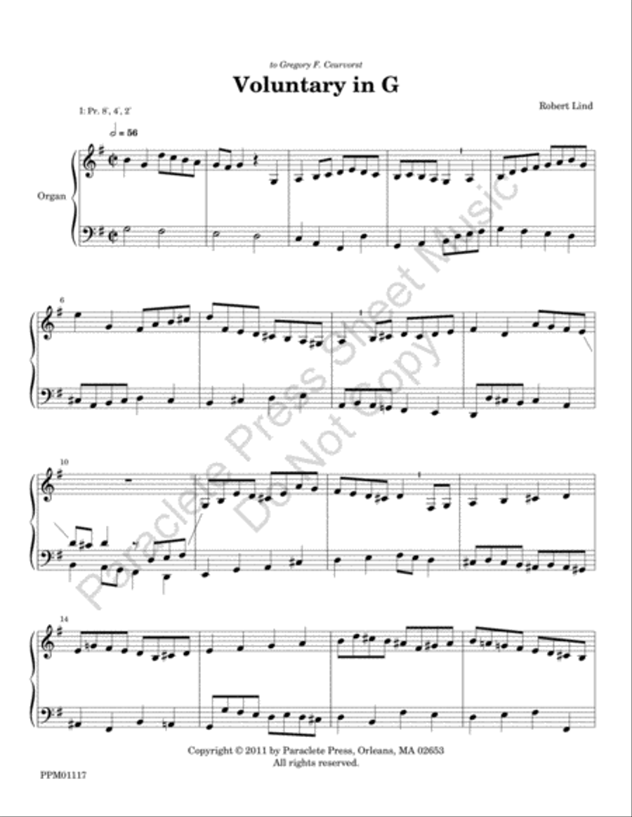 Tribute to Jeremiah Clarke Choir scores gallery preview page 2