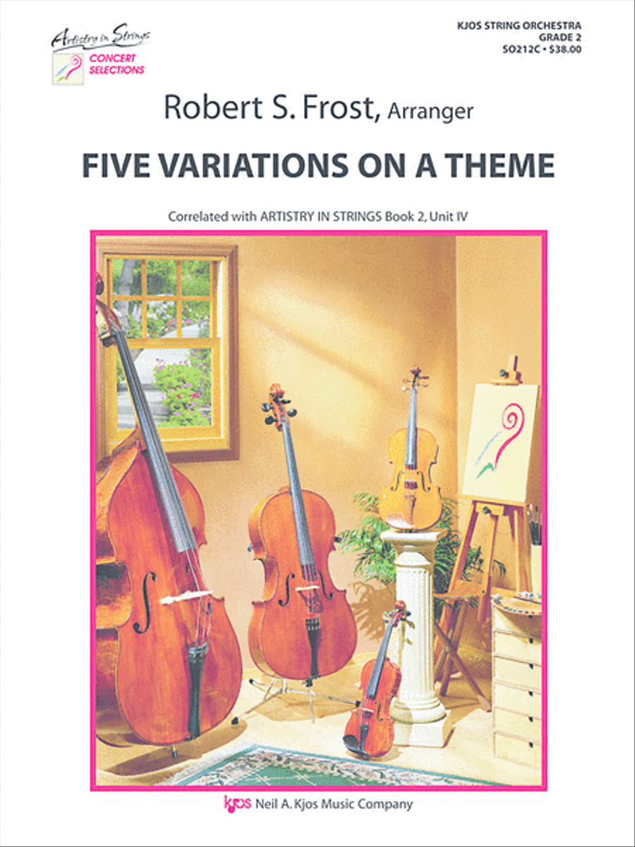 Five Variations on a Theme String Orchestra scores gallery preview page 1