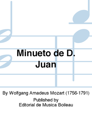 Book cover for Minueto de D. Juan