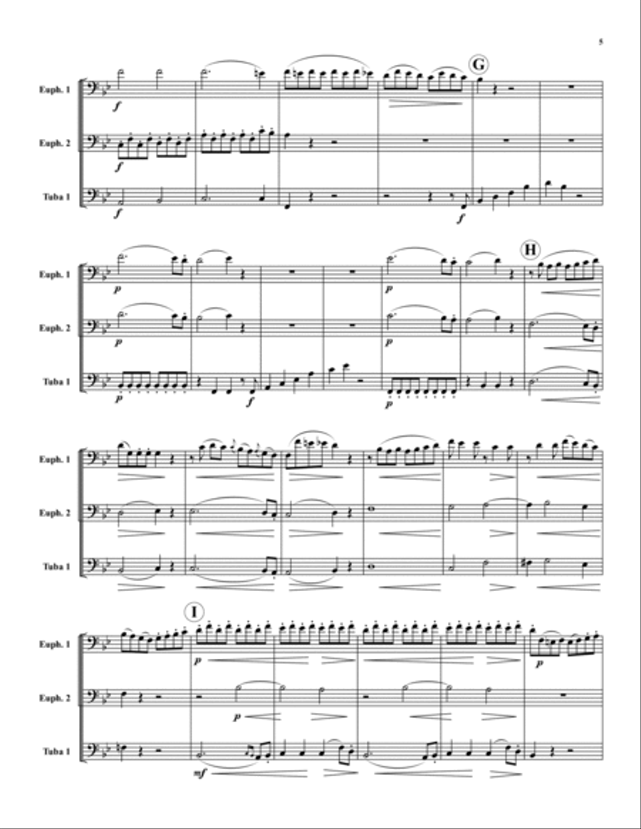 Six Trios Brass Trio scores gallery preview page 5