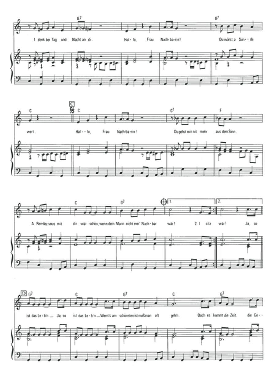 Hallo, Frau Nachbarin Voice scores gallery preview page 4