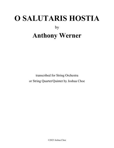 O Salutaris Hostia (in A-Flat Major) image number null