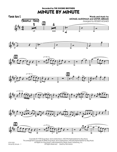 Minute By Minute - Tenor Sax 2