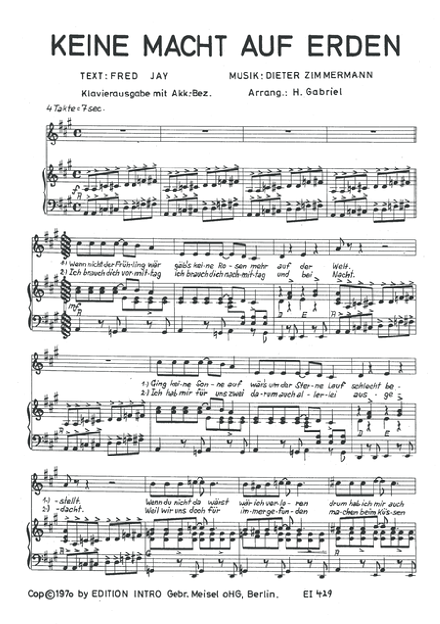 Keine Macht auf Erden Voice scores gallery preview page 3