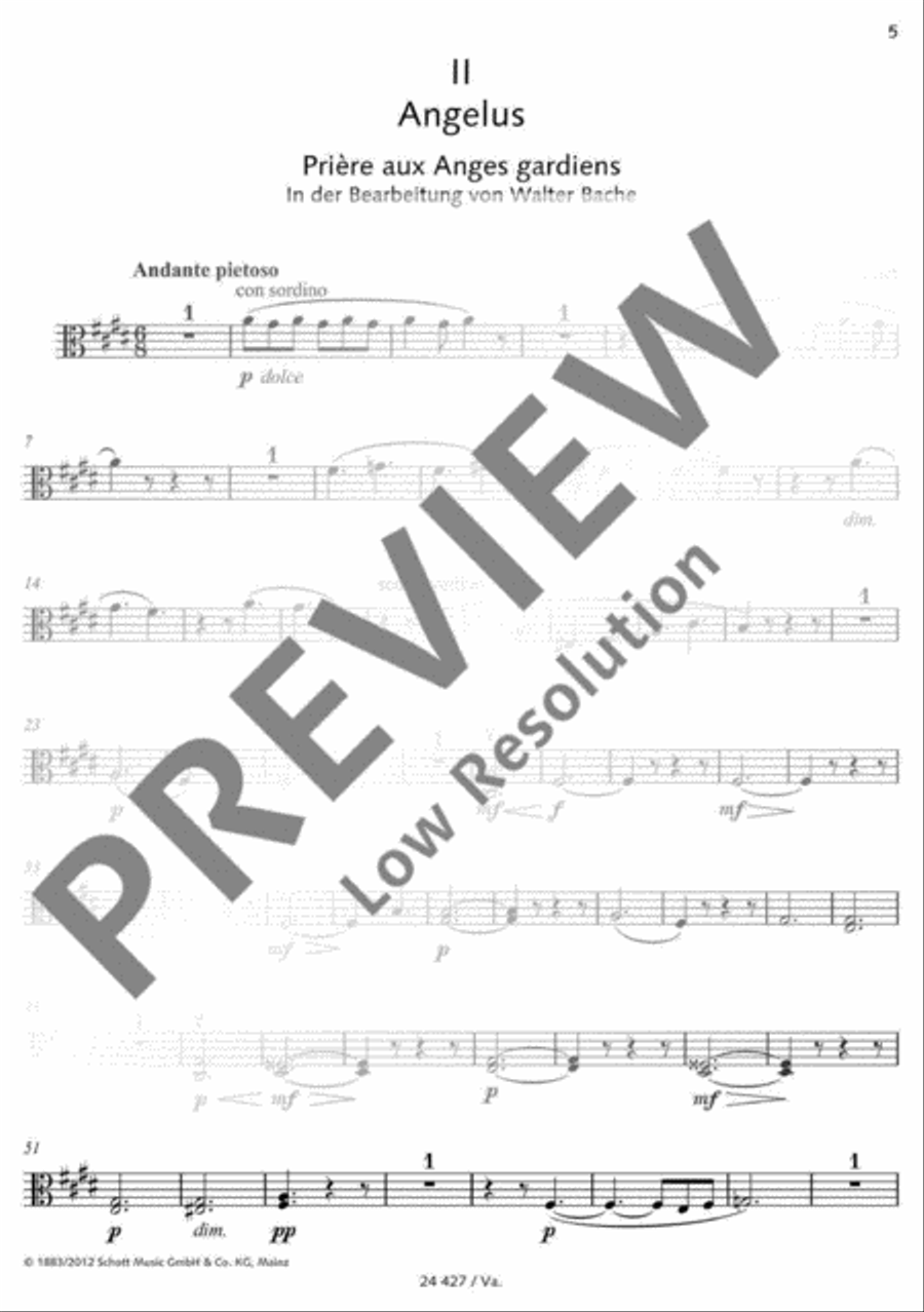 Angelus! Viola scores gallery preview page 6