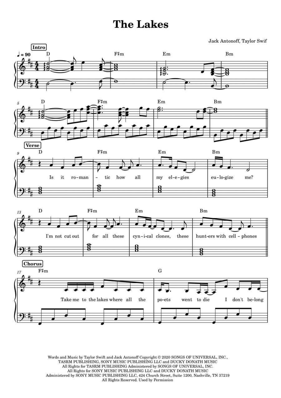 The Lakes Voice scores gallery preview page 1