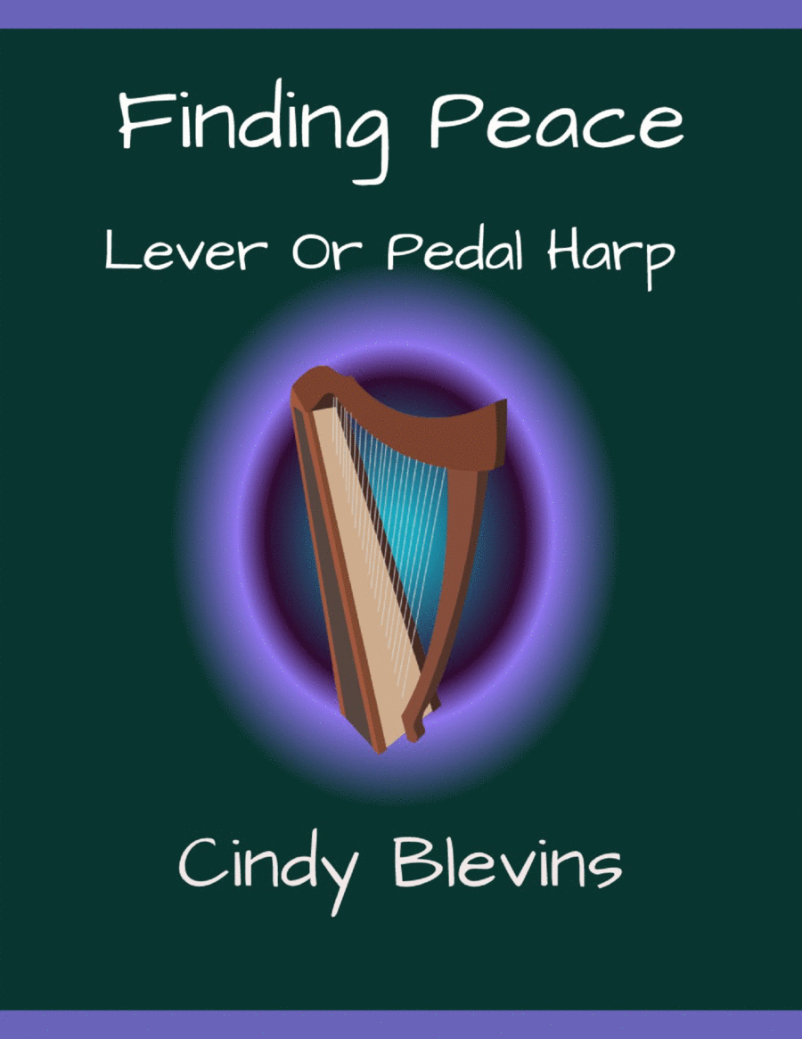 Finding Peace, original solo for Lever or Pedal Harp Pedal Harp scores gallery preview page 1