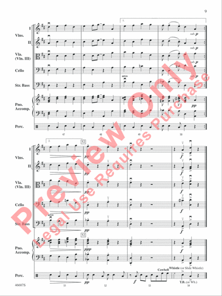 The Syncopated Clock The Syncopated Clock String Orchestra scores gallery preview page 10