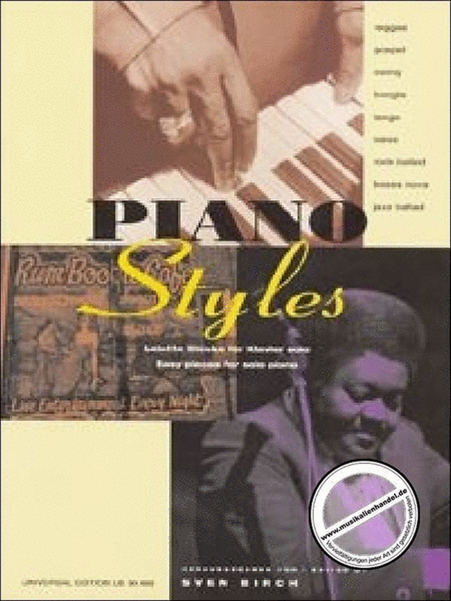 Piano Styles Ed Birch Easy Pieces For Solo Piano