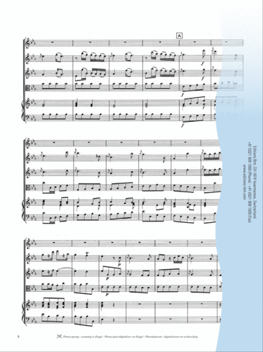Concerto in Eb Major String Orchestra scores gallery preview page 3