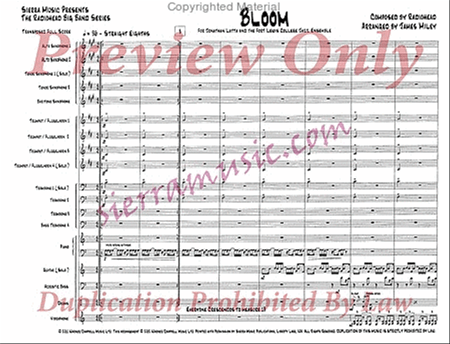 Bloom Jazz Ensemble scores gallery preview page 2