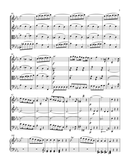 For String Quartet and Piano: Mozart's 24th Piano Concerto, K. 491 - 1st Movement