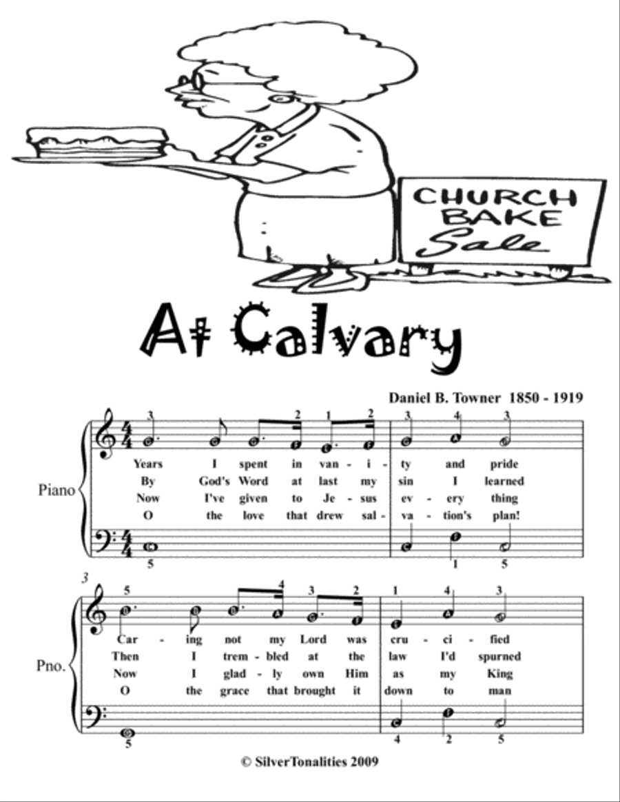 At Calvary Easy Piano Sheet Music 2nd Edition Easy Piano scores gallery preview page 2