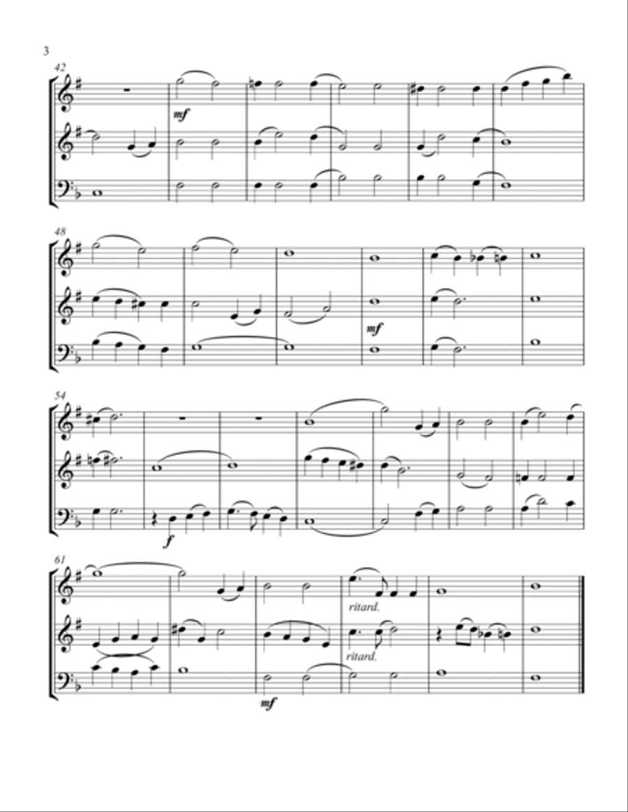 White Christmas Woodwind Trio scores gallery preview page 4