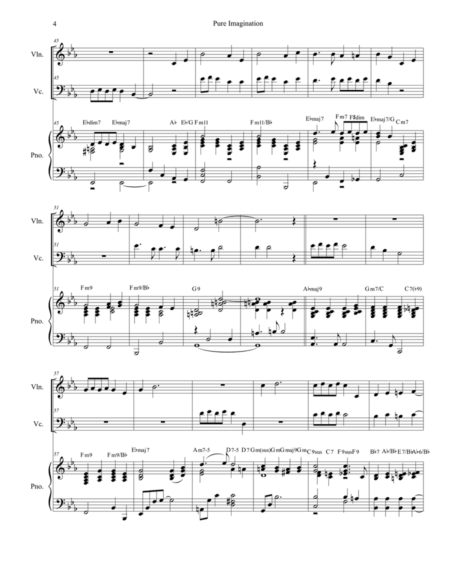 Pure Imagination Piano Trio scores gallery preview page 4