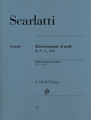 Book cover for Piano Sonata In D Minor K9 L 413