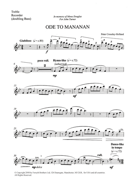 Ode To Mananan