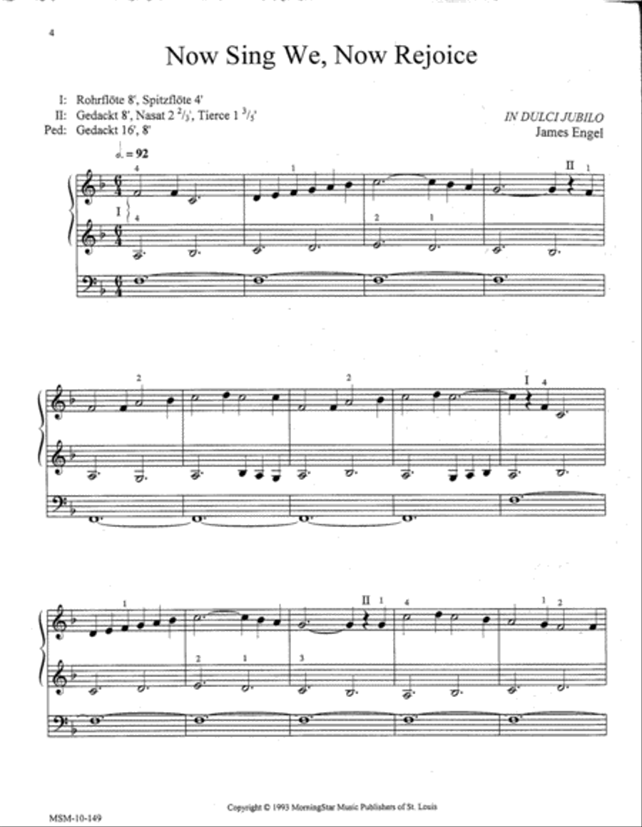 Music with Minimal Pedal - Christmas Organ scores gallery preview page 2