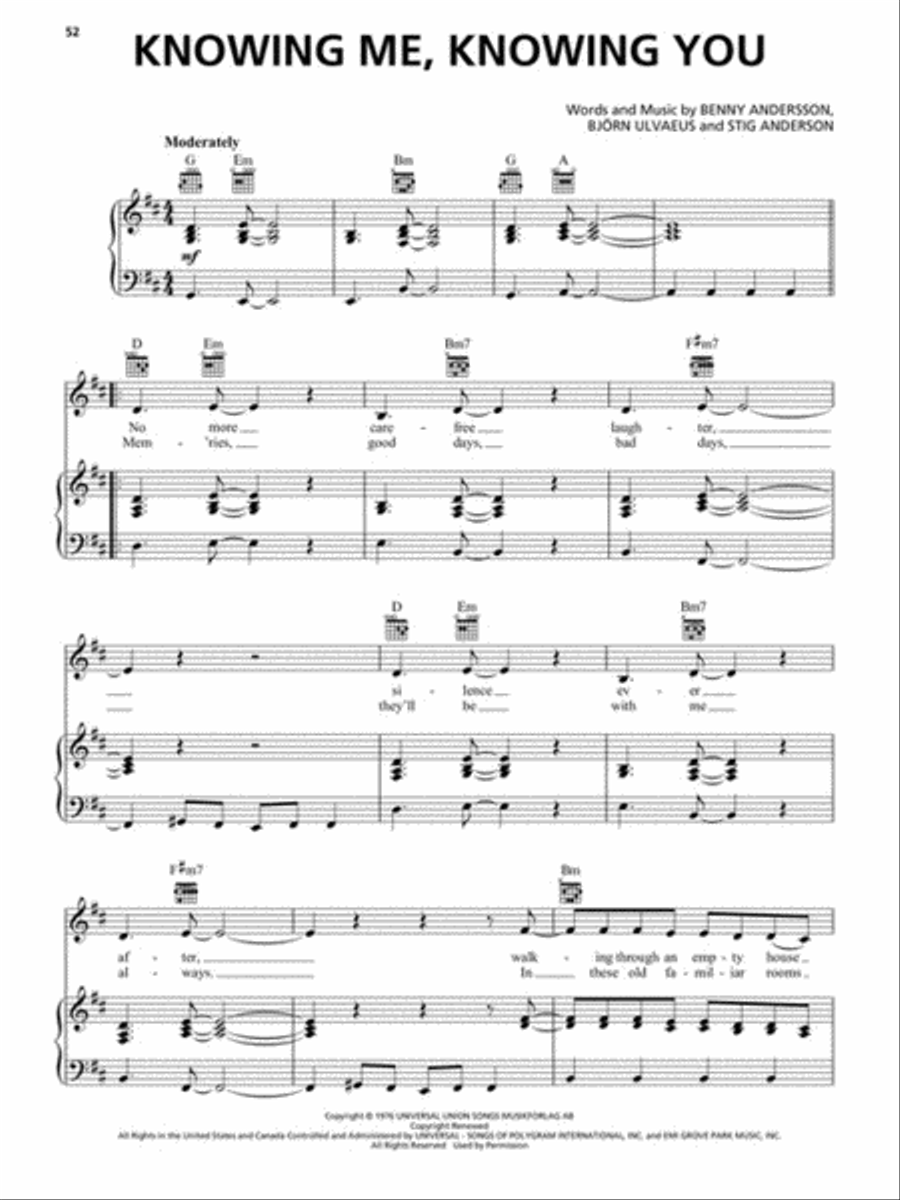 Mamma Mia! – Here We Go Again Piano, Vocal, Guitar scores gallery preview page 5