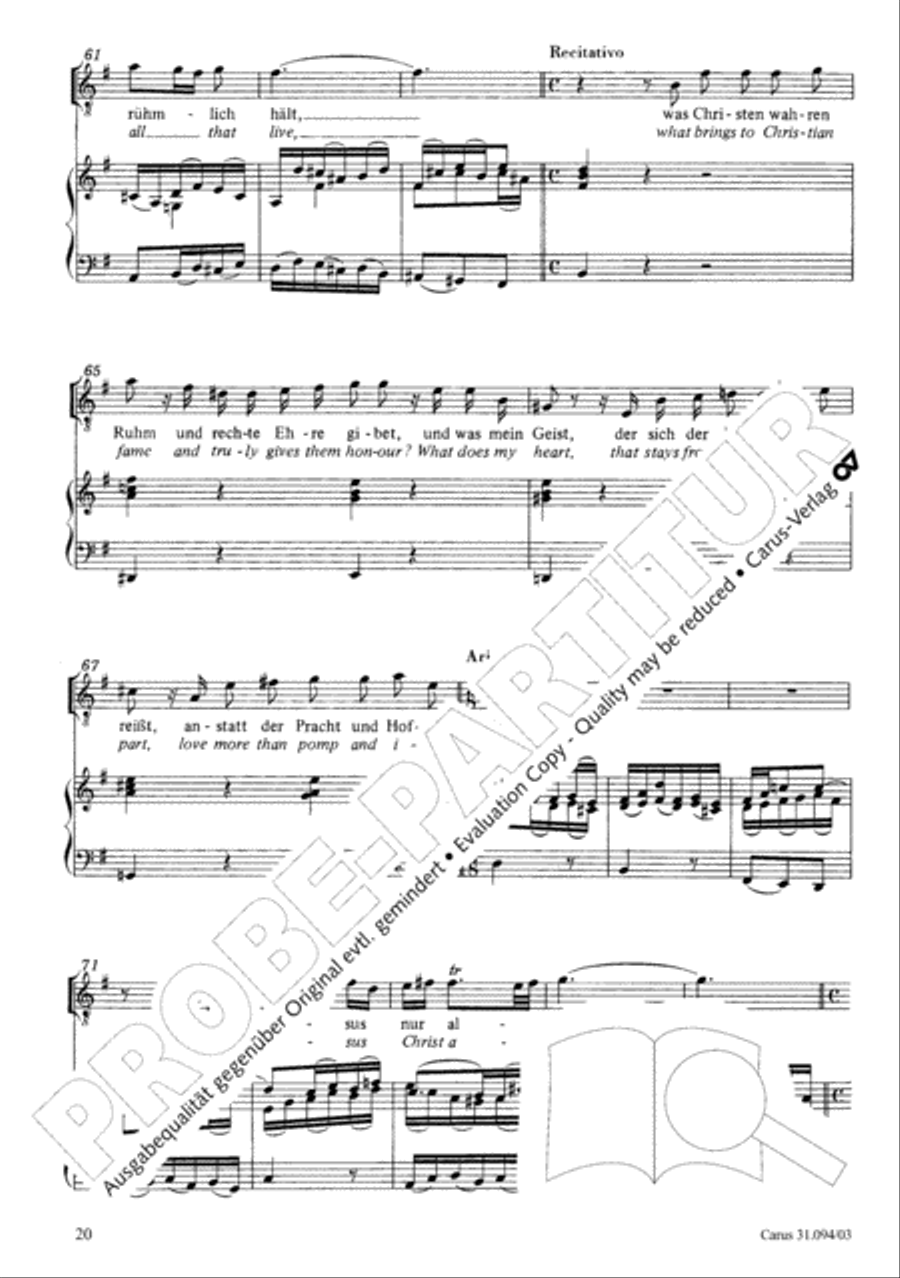 What has this world to give (Was frag ich nach der Welt) 4-Part scores gallery preview page 21