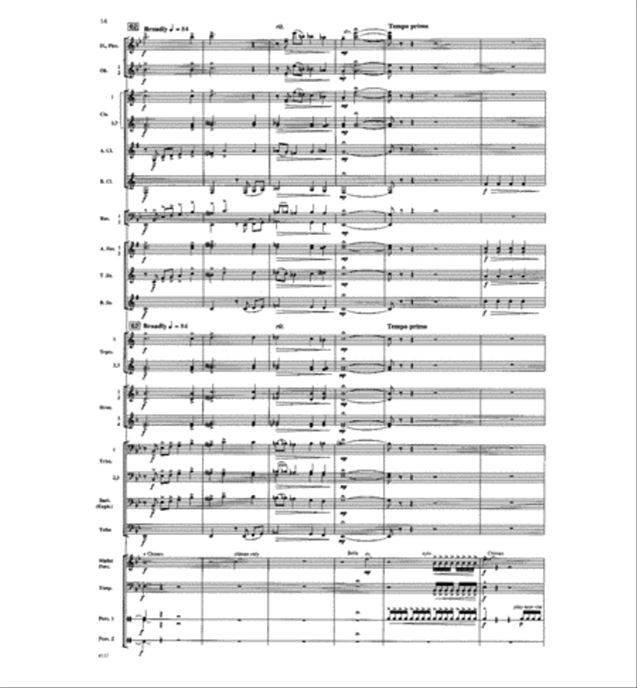 Dawn of a New Day Concert Band scores gallery preview page 13