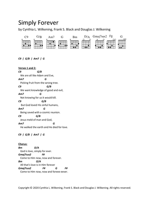 Simply Forever - Guitar Chart (Chords, Frets and Lyrics)