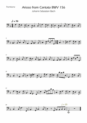 Arioso BWV 156 - Trumpet and Trombone Duet w/ Piano