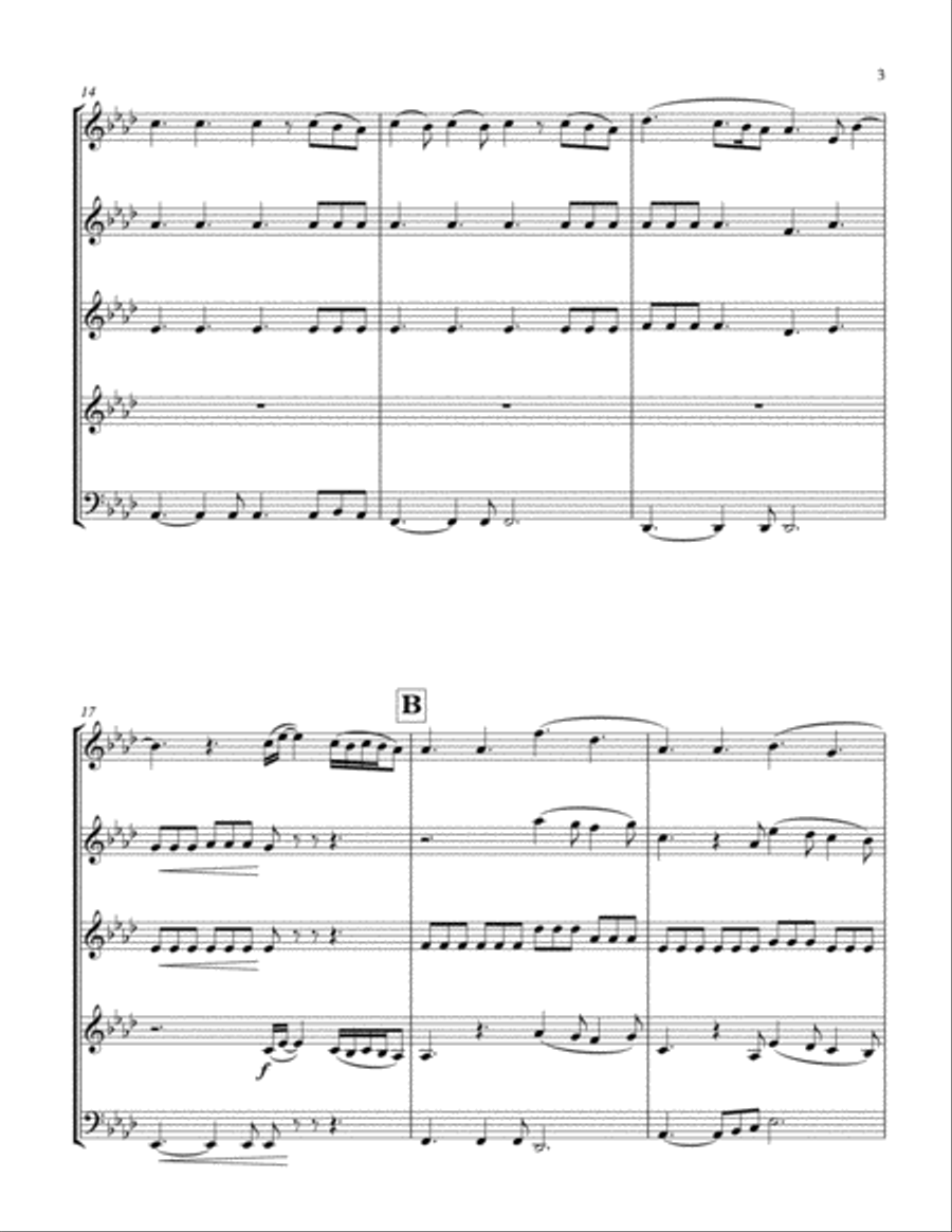 Perfect Perfect Woodwind Quintet scores gallery preview page 3