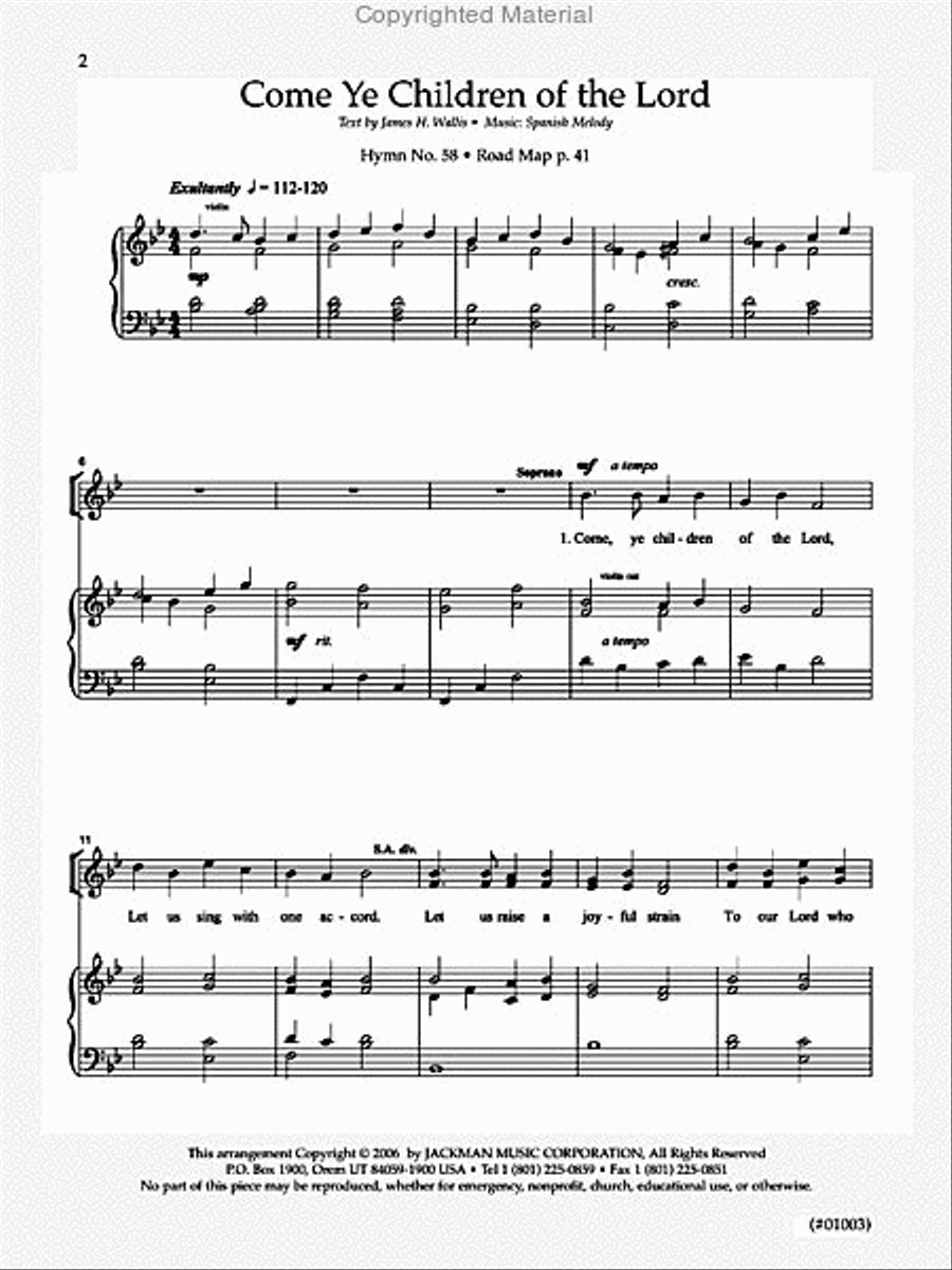 Hymnplicity Ward Choir - Book 7 4-Part scores gallery preview page 2