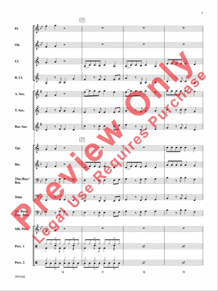 Like Money Concert Band scores gallery preview page 8