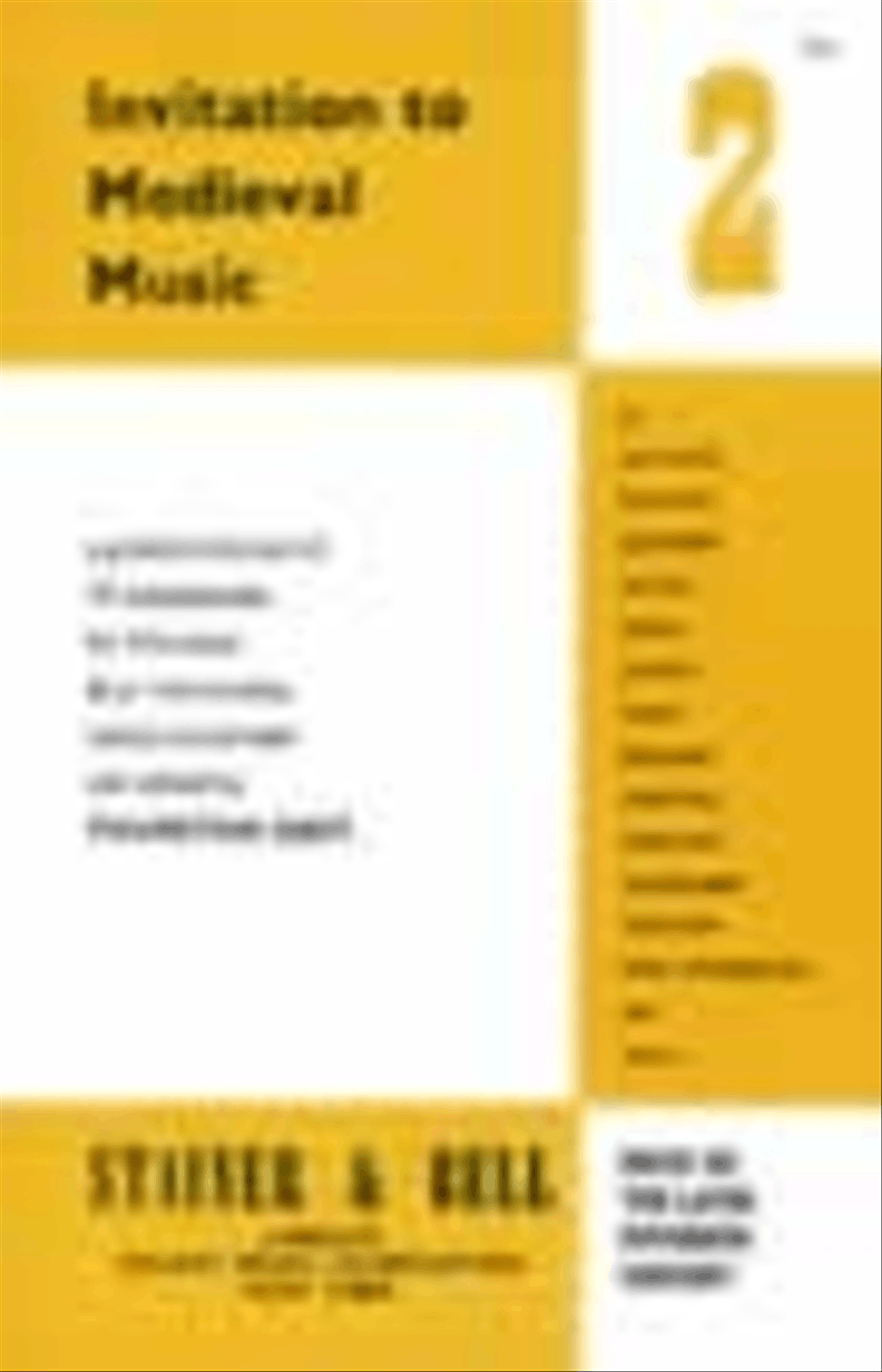 Invitation to Medieval Music Book 2 Choir scores gallery preview page 1
