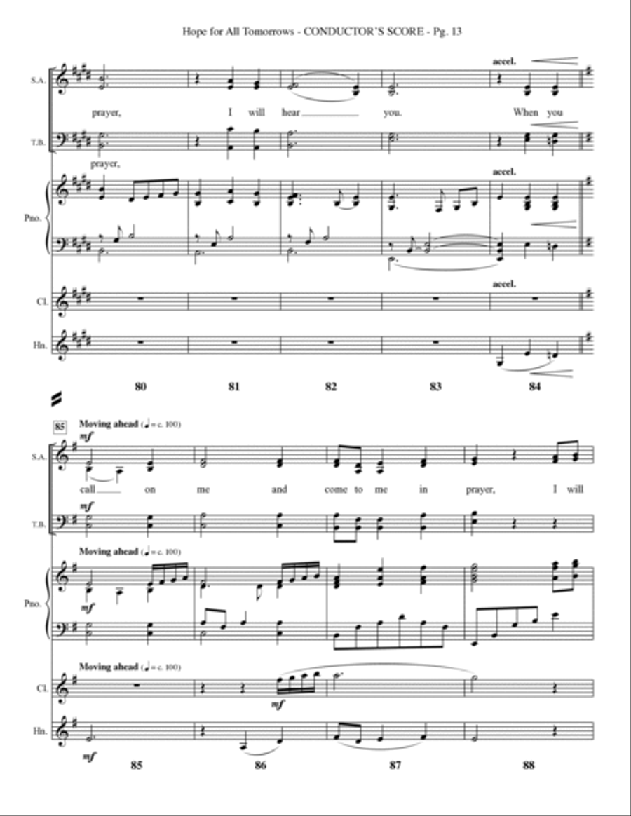 Hope for all Tomorrows Choir scores gallery preview page 15
