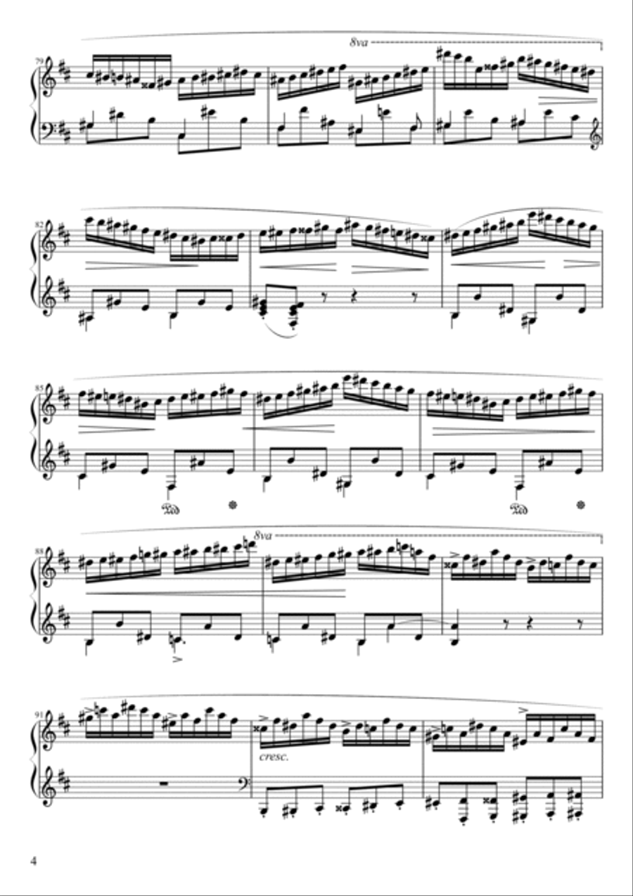 Sonata No. 3, 4th Movement Piano Solo scores gallery preview page 4