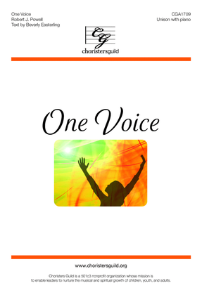 Book cover for One Voice - Unison