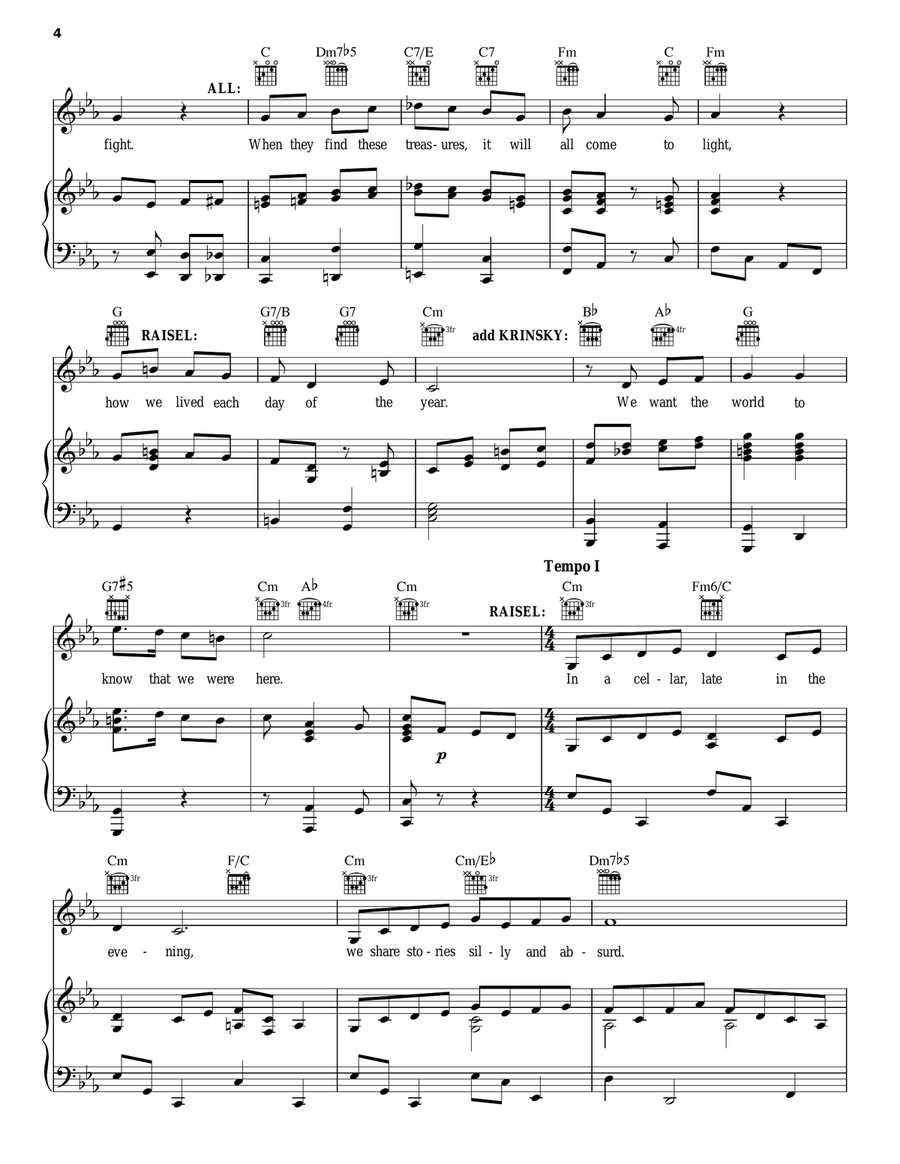 We Were Here Piano, Vocal, Guitar scores gallery preview page 4