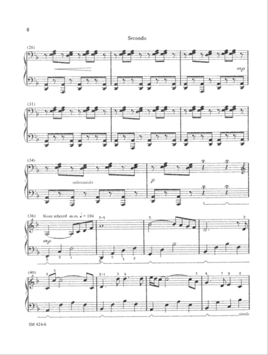 Romanian Rhapsody Romanian Rhapsody Piano Duet scores gallery preview page 6