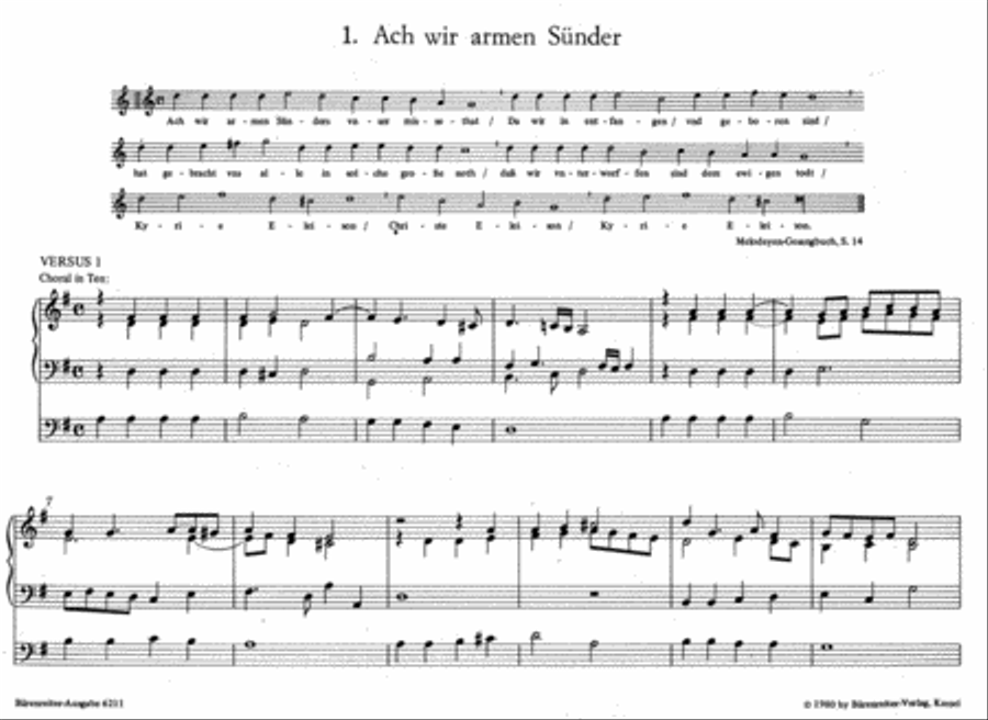 Chorale Settings for Organ