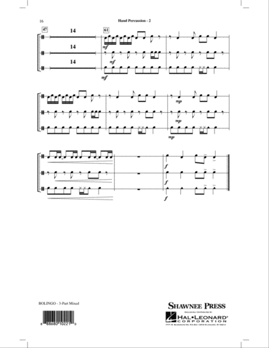Bolingo 3-Part scores gallery preview page 14