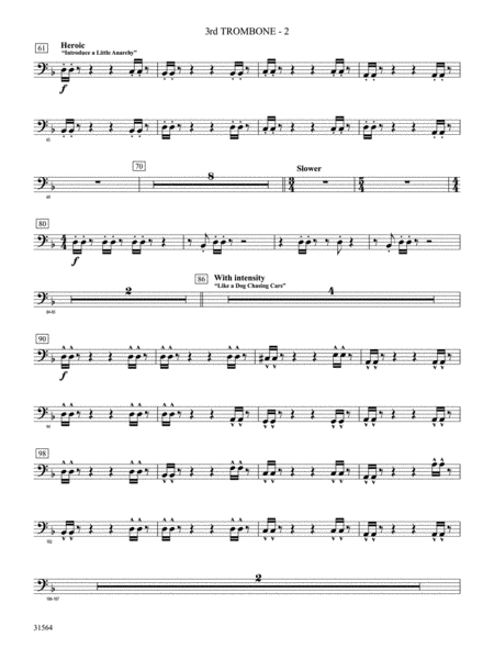 The Dark Knight, Concert Suite from: 3rd Trombone