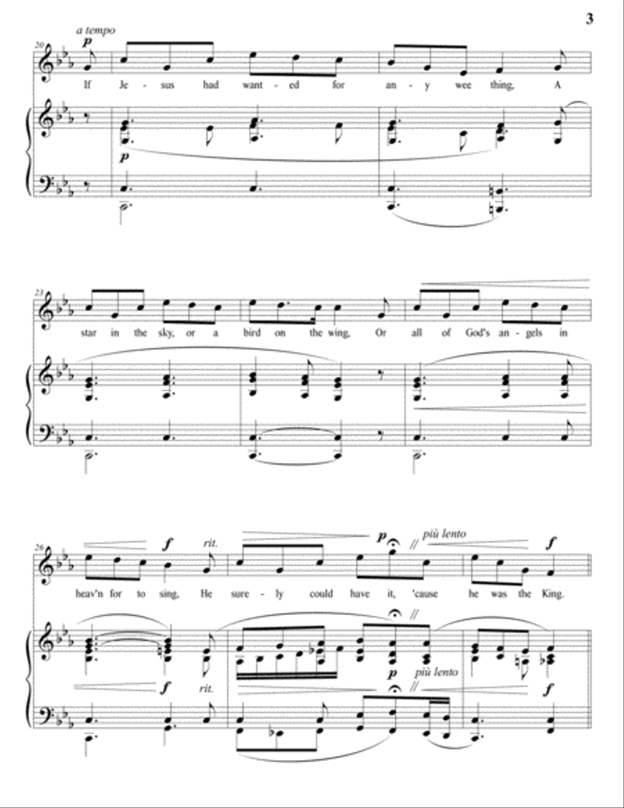 I Wonder As I Wander Voice scores gallery preview page 4